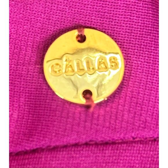 Callas DANAE CREPE STRETCH HIGH WAISTED FIT AND FLARE TROUSERS IN MAGENTA NWT Si - Picture 7 of 9